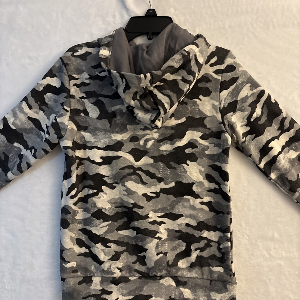 North Face Fleece Hoodie, Youth, Camouflage Print - Picture 10 of 12